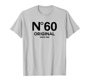 No 60 Original 60th Birthday Born in 1966 Sixtieth Retro T-Shirt