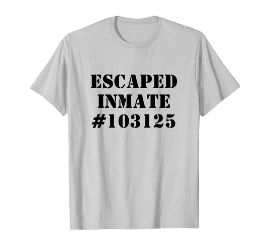 Prison Jailbreak Inmate Convict Orange Halloween T-Shirt