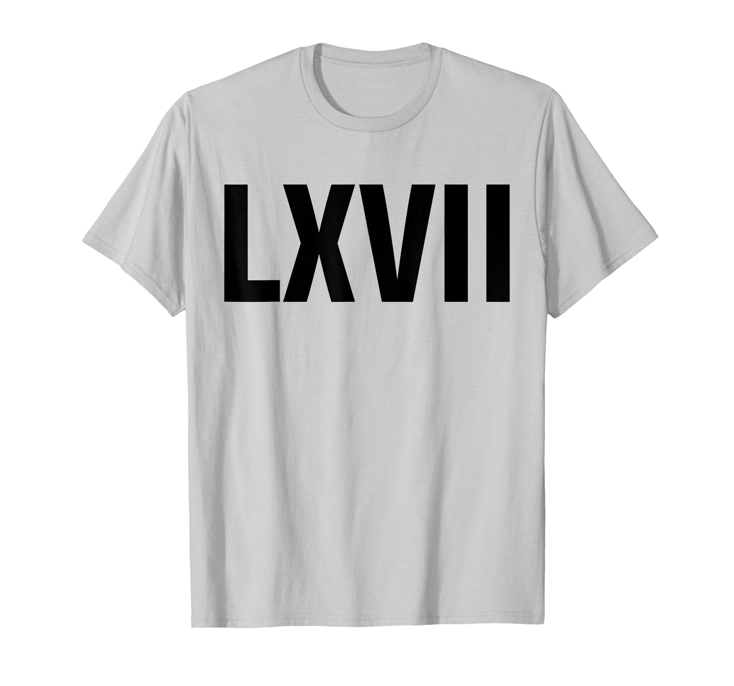 Roman 67 Year Old Funny Teacher 67th Birthday LXVII Meme 6 7 T-Shirt