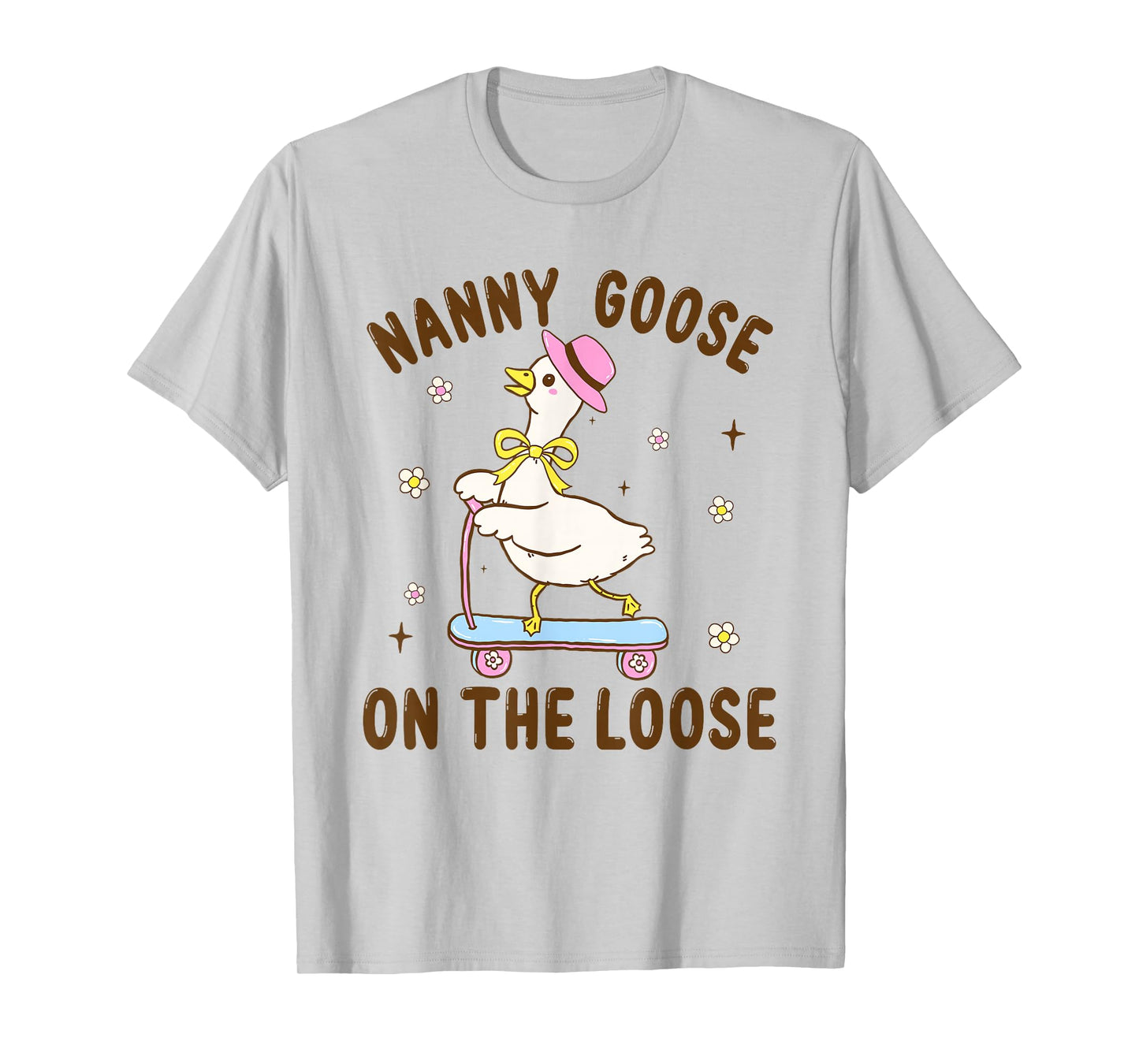 Nanny Goose On The Loose Funny Birthday Matching Family T-Shirt