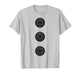 Funny Christmas Snowman Three Black Buttons Xmas Costume T-Shirt