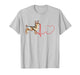 Chiweenie Dog Heartbeat EKG Funny My Dogs are My Cardio T-Shirt