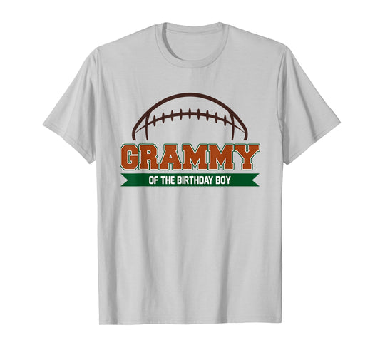 Grammy of The Birthday Boy Football Party Family Matching T-Shirt