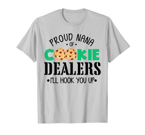 Groovy Proud Nana of A Cookie-Dealer Scouting Grandma T-Shirt