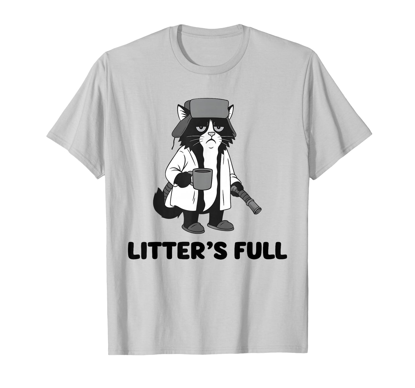 Litter’s Full Funny Cat Christmas Humor Quote T-Shirt
