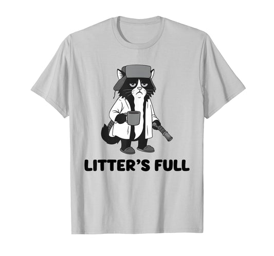 Litter’s Full Funny Cat Christmas Humor Quote T-Shirt
