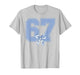 67 Meme Coquette Toile Blue Bow Funny Six Seven Girls T-Shirt