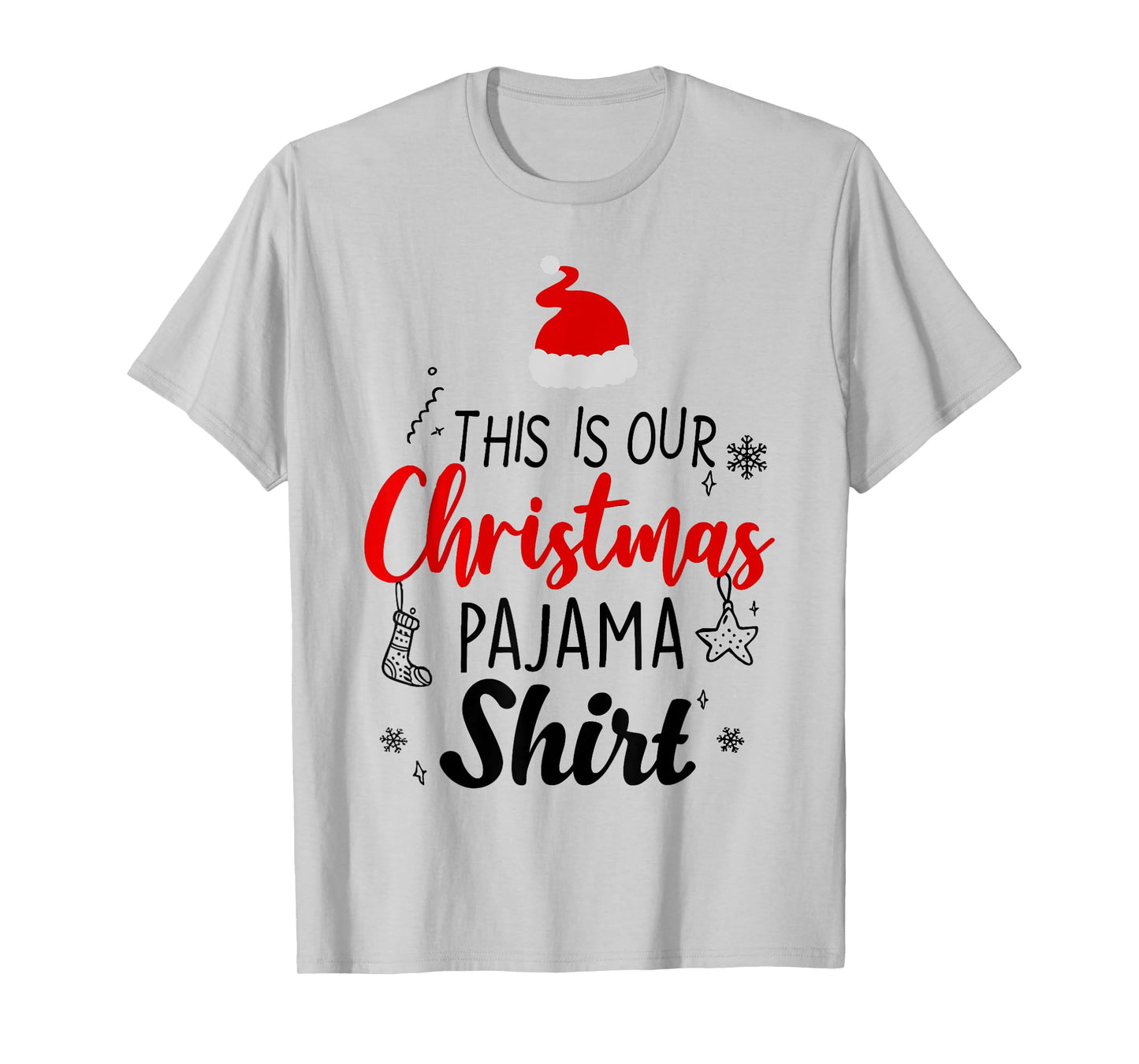 Christmas Crew Funny Matching Squad Pajamas Xmas Group T-Shirt