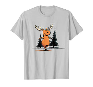 Country Moose 2D Cartoon Character T-Shirt