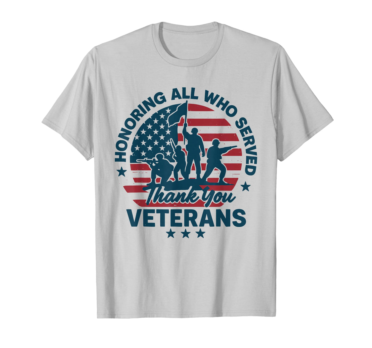 Honoring All Who Served Thank You Veterans Day T-Shirt