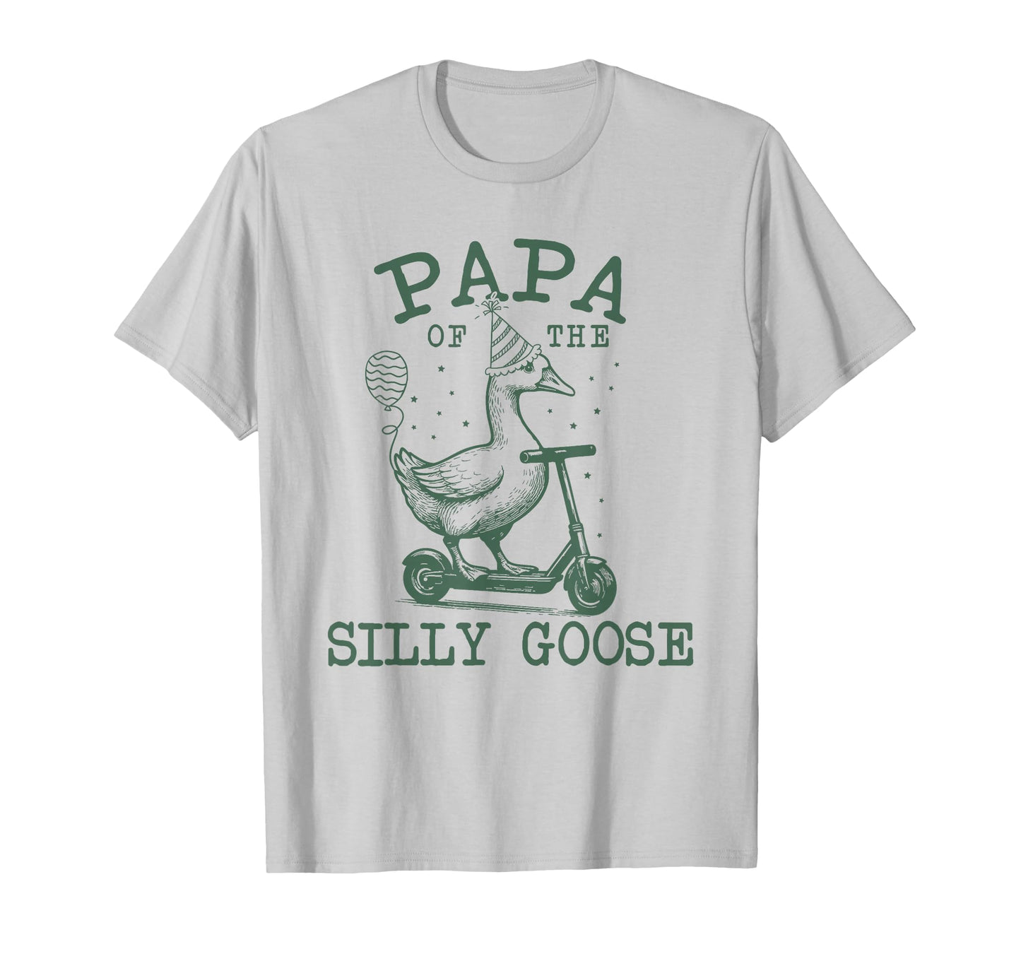 Papa of The Silly Goose First Birthday Family Matching T-Shirt