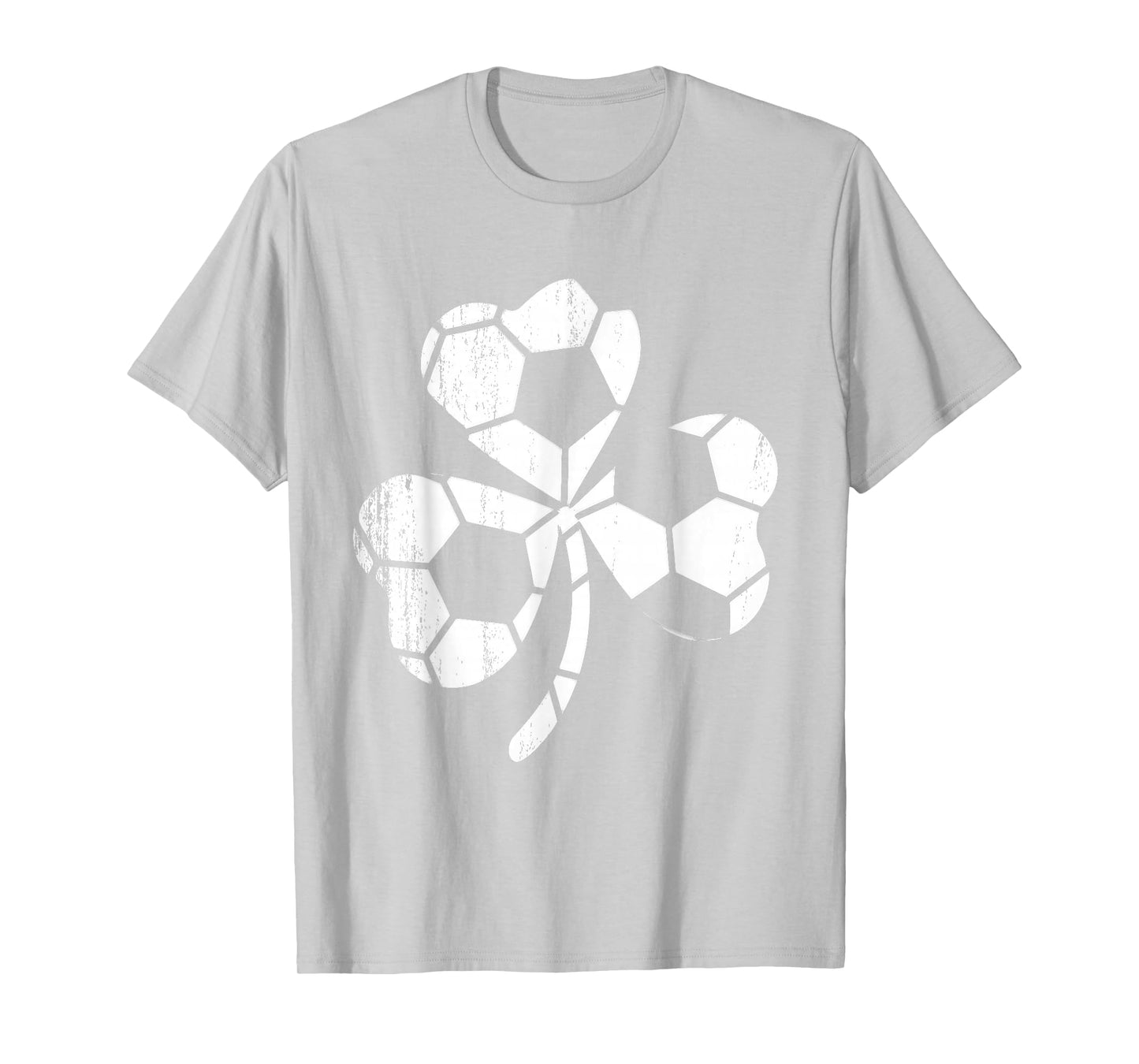 Soccer Shamrock St Patricks Day Saint Paddys Men Women Kids T-Shirt