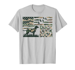 Youth Camo Mallard Duck Boom Hunting Season Camouflage Funny T-Shirt