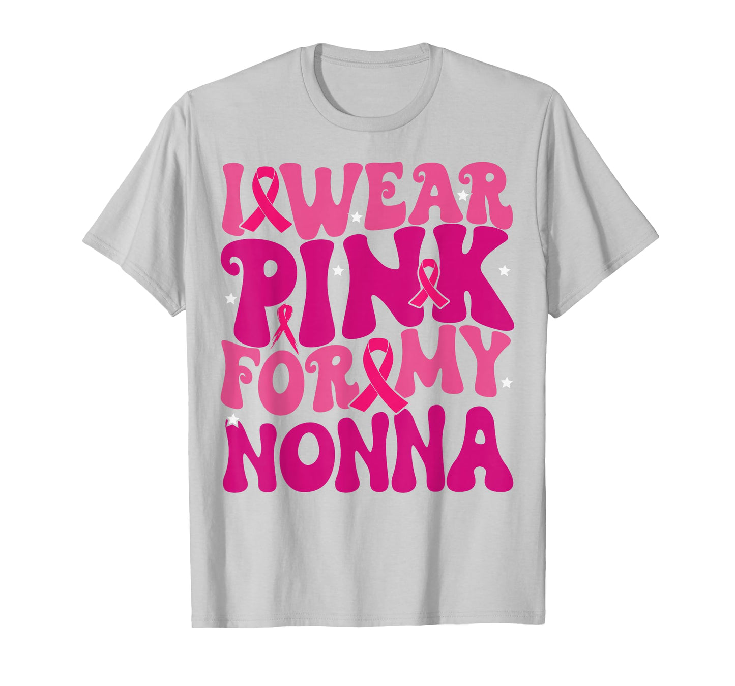 I Wear Pink for My Nonna Breast Cancer Awareness Kids T-Shirt