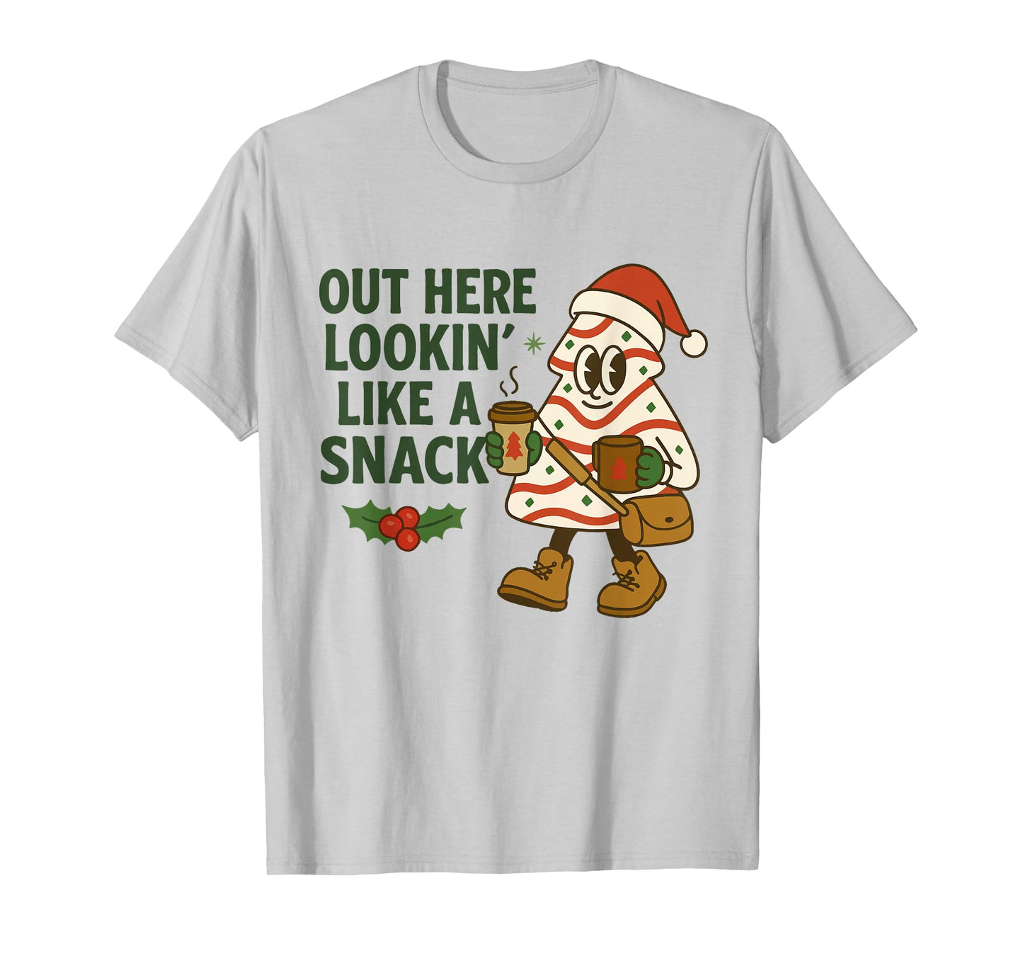 Out Here Lookin' Like A Snack Debbie Cakes Christmas Tree T-Shirt