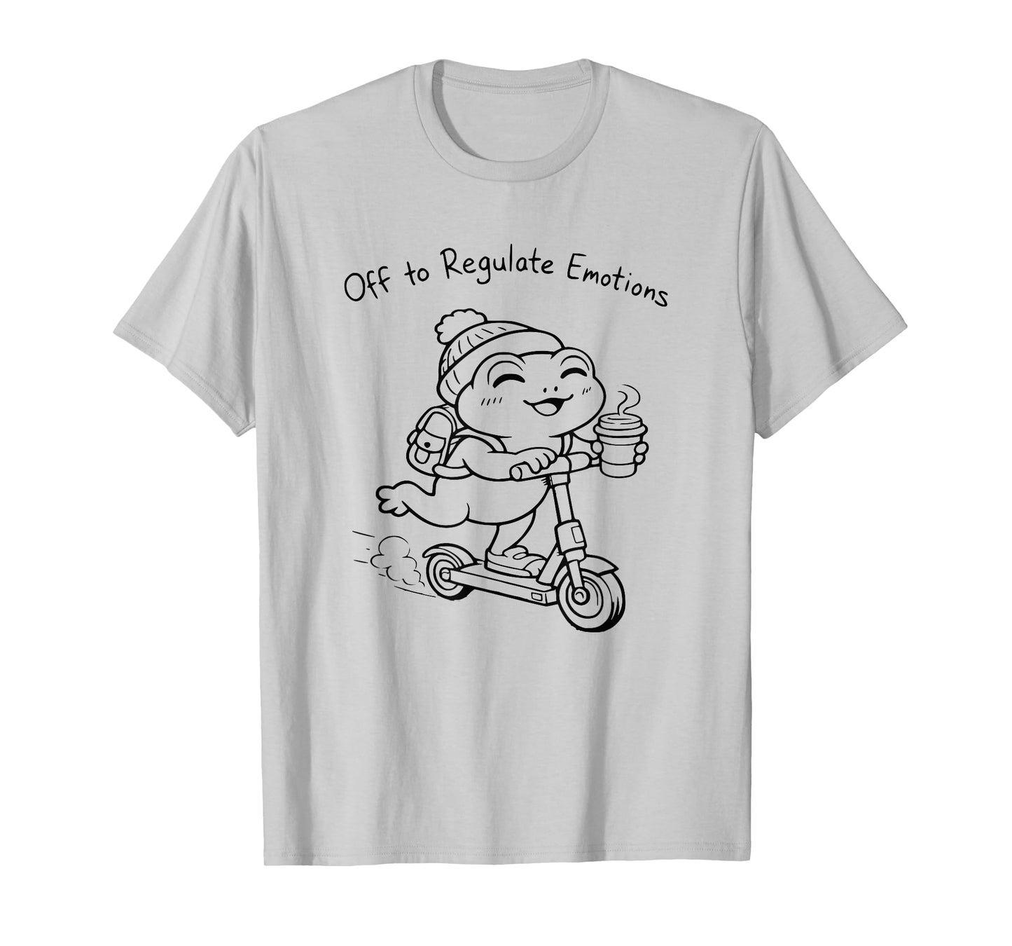Funny Frog Mental Health Counselor Off to Regulate Emotions T-Shirt