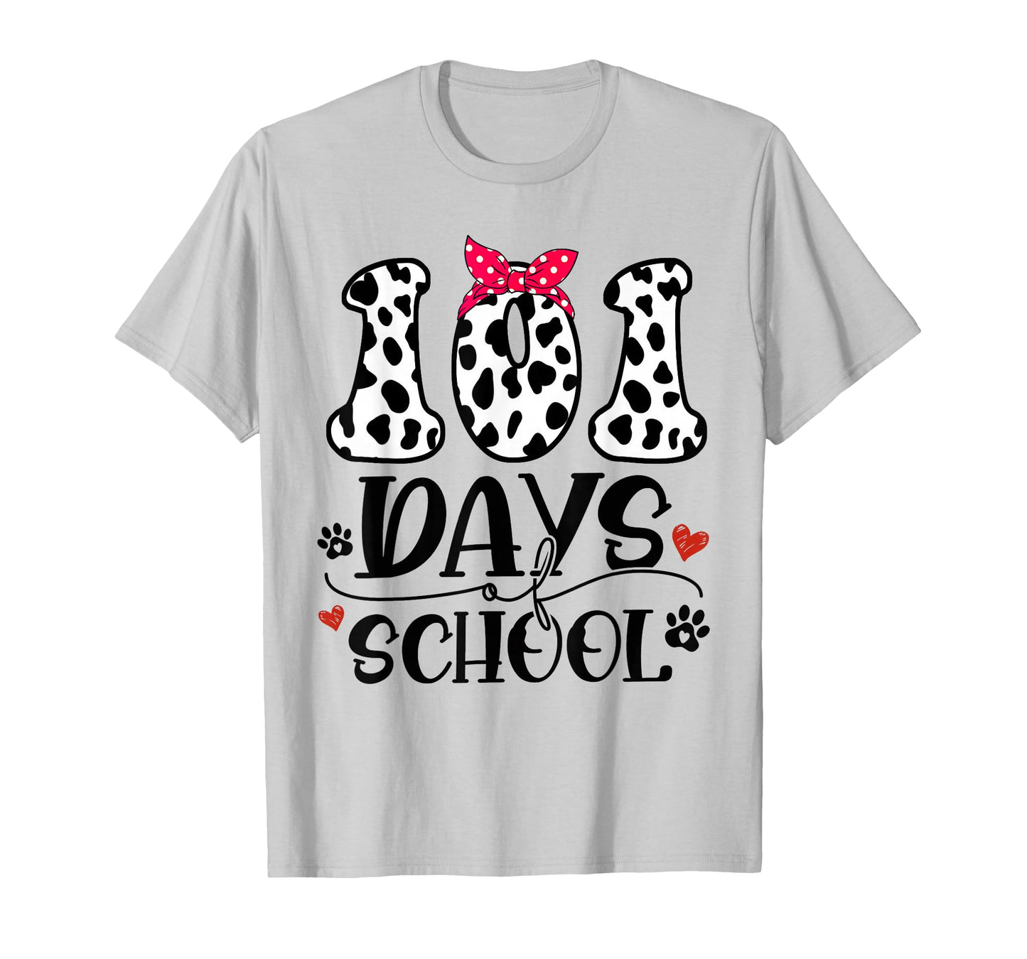 Cute Dog Happy 101 Days School Teacher Student 100 Days T-Shirt