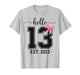 Hello Thirteen EST 2013 13th Birthday Coquette 13 Year Girl T-Shirt