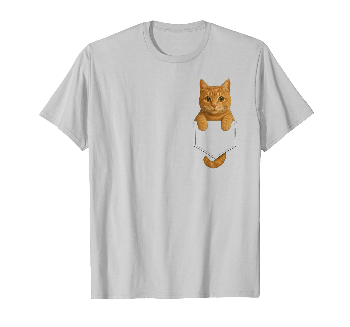 Funny Orange Tabby Cat Feline Lover for Women Men Adults T-Shirt