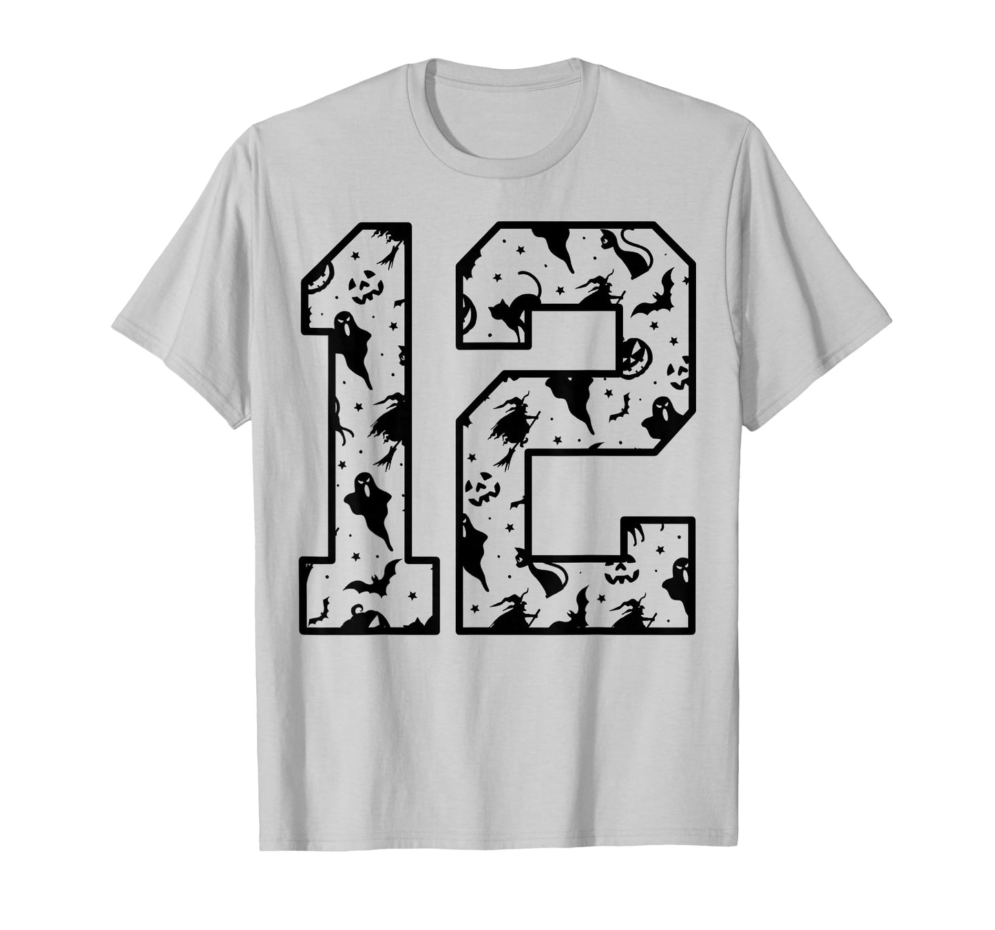Orange and Black #12 Cute Halloween Pattern Number 12 T-Shirt