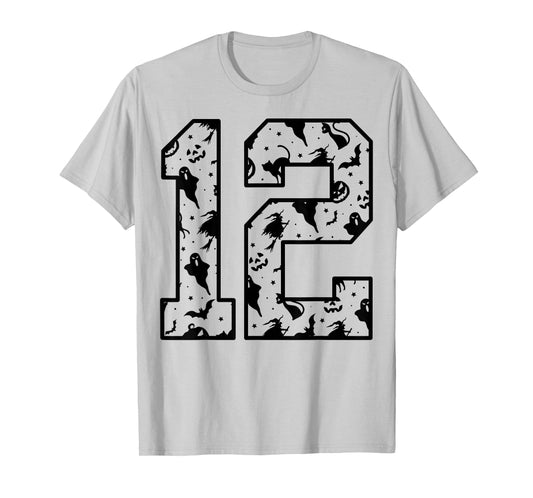 Orange and Black #12 Cute Halloween Pattern Number 12 T-Shirt