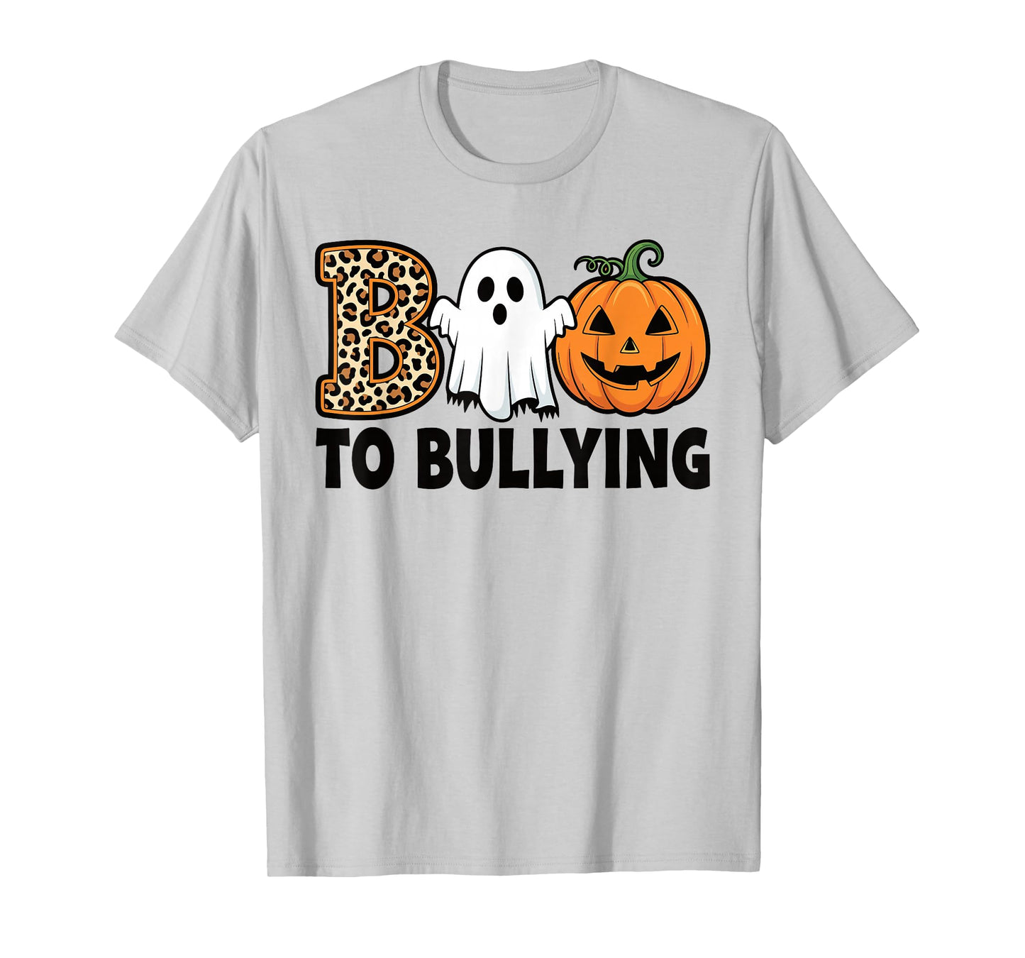 Boo to Bullying Halloween Ghost Anti Bully Unity Day Orange T-Shirt