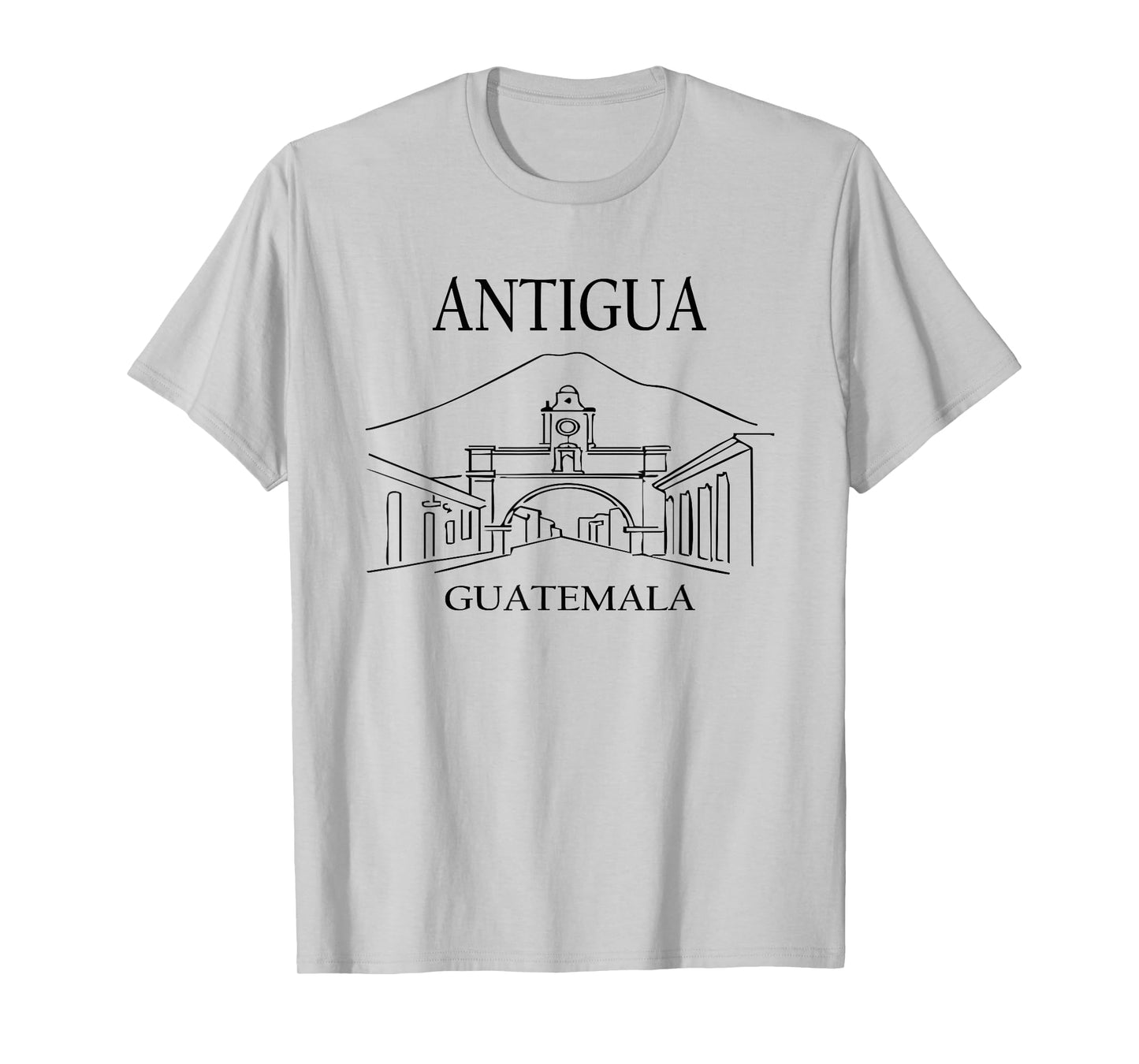 Antigua Guatemala Minimalist City Skyline Travel Souvenir T-Shirt