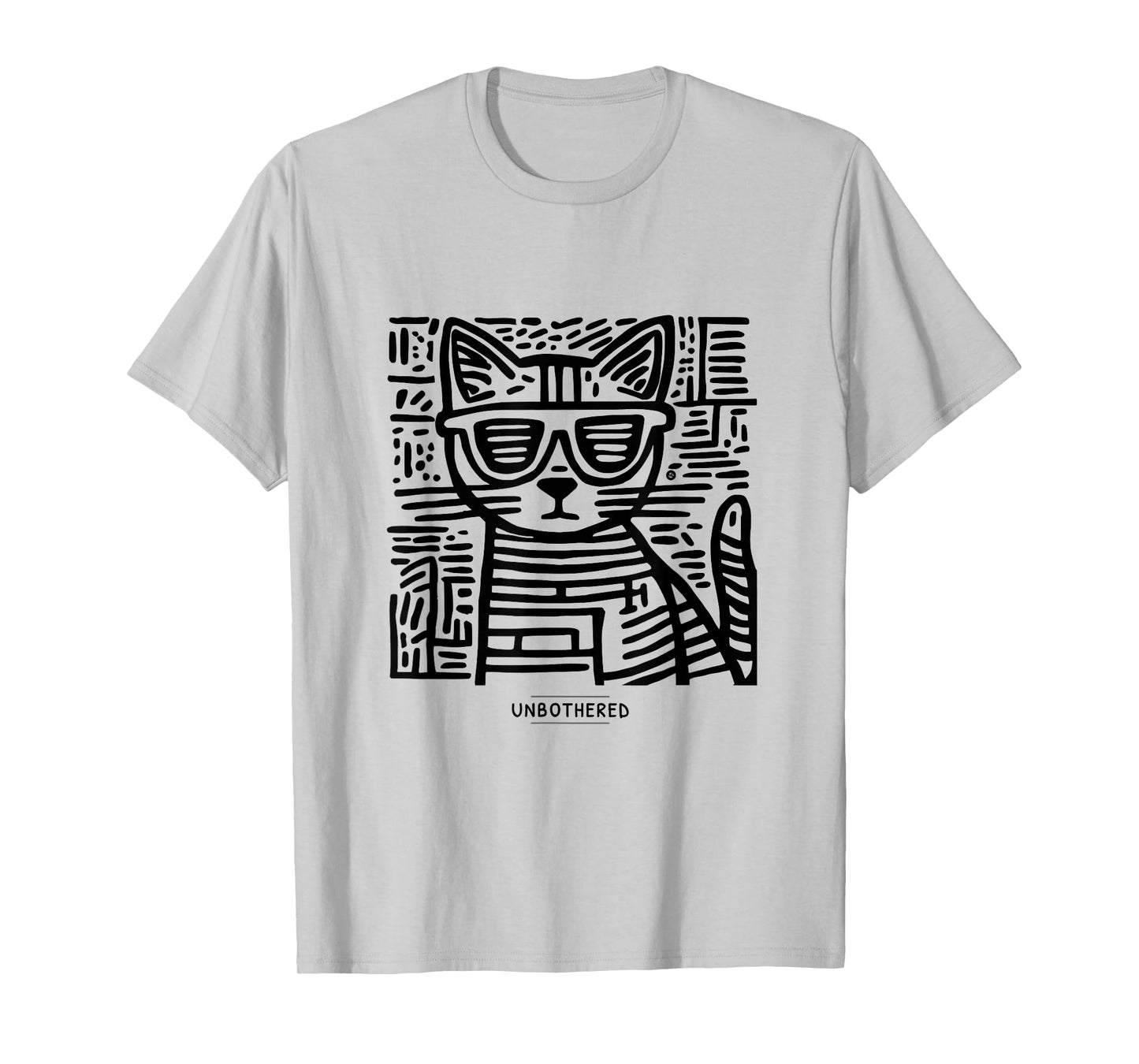 Unbothered Cat Meme Dry Humor Introvert T-Shirt