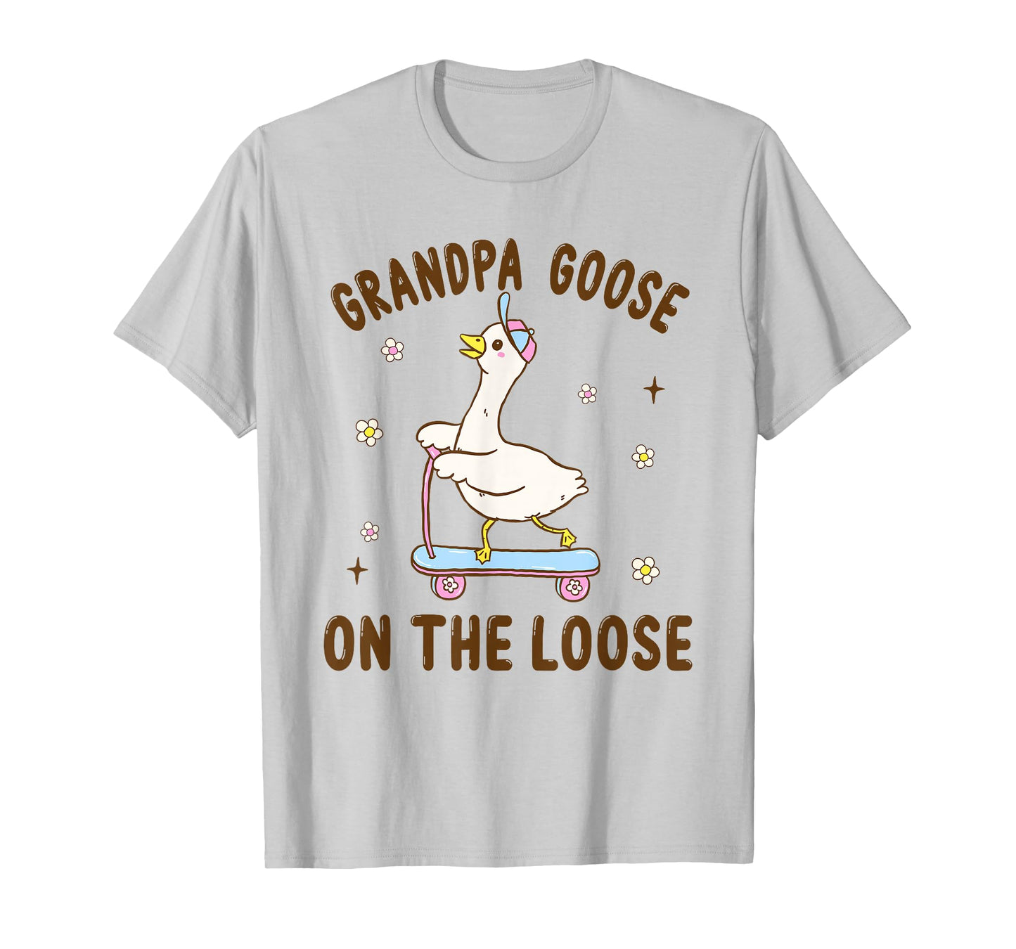 Grandpa Goose On The Loose Funny Birthday Matching Family T-Shirt
