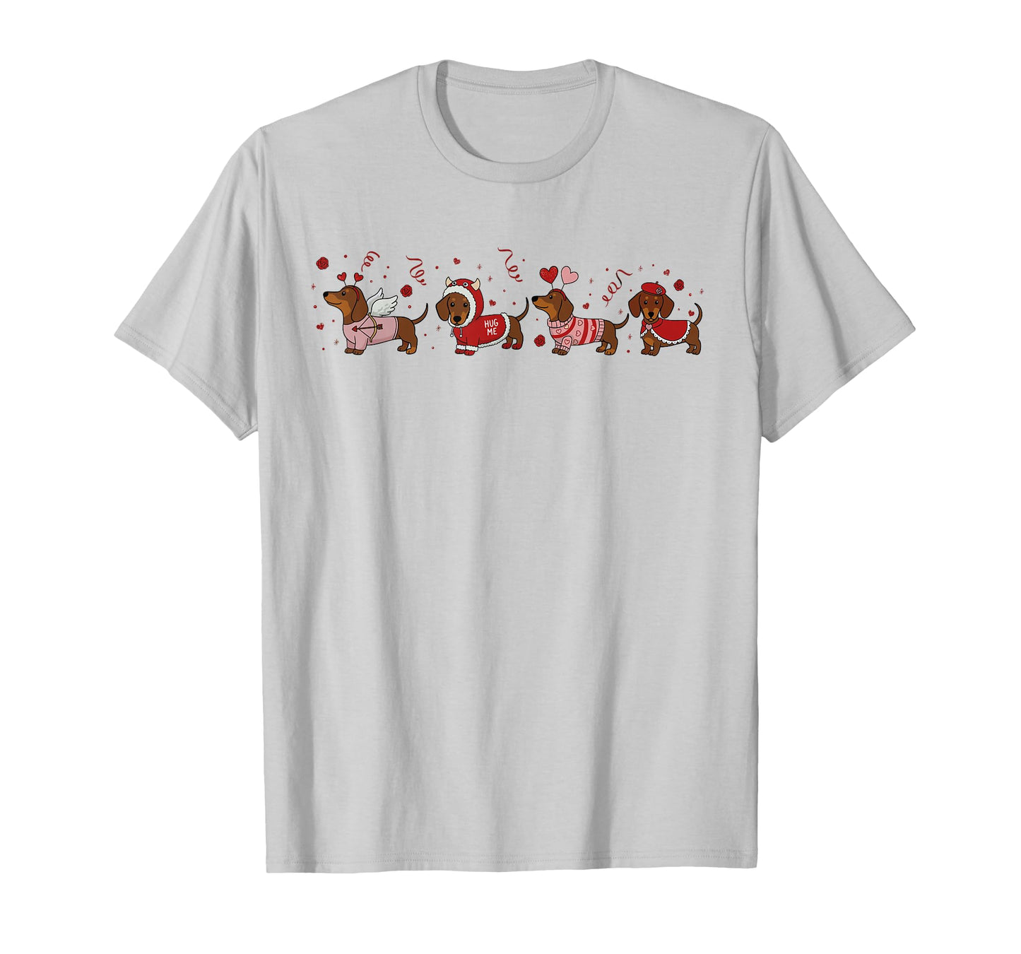 Dachshund Valentine Dachshund Valentine’s Day Sausage Dog T-Shirt