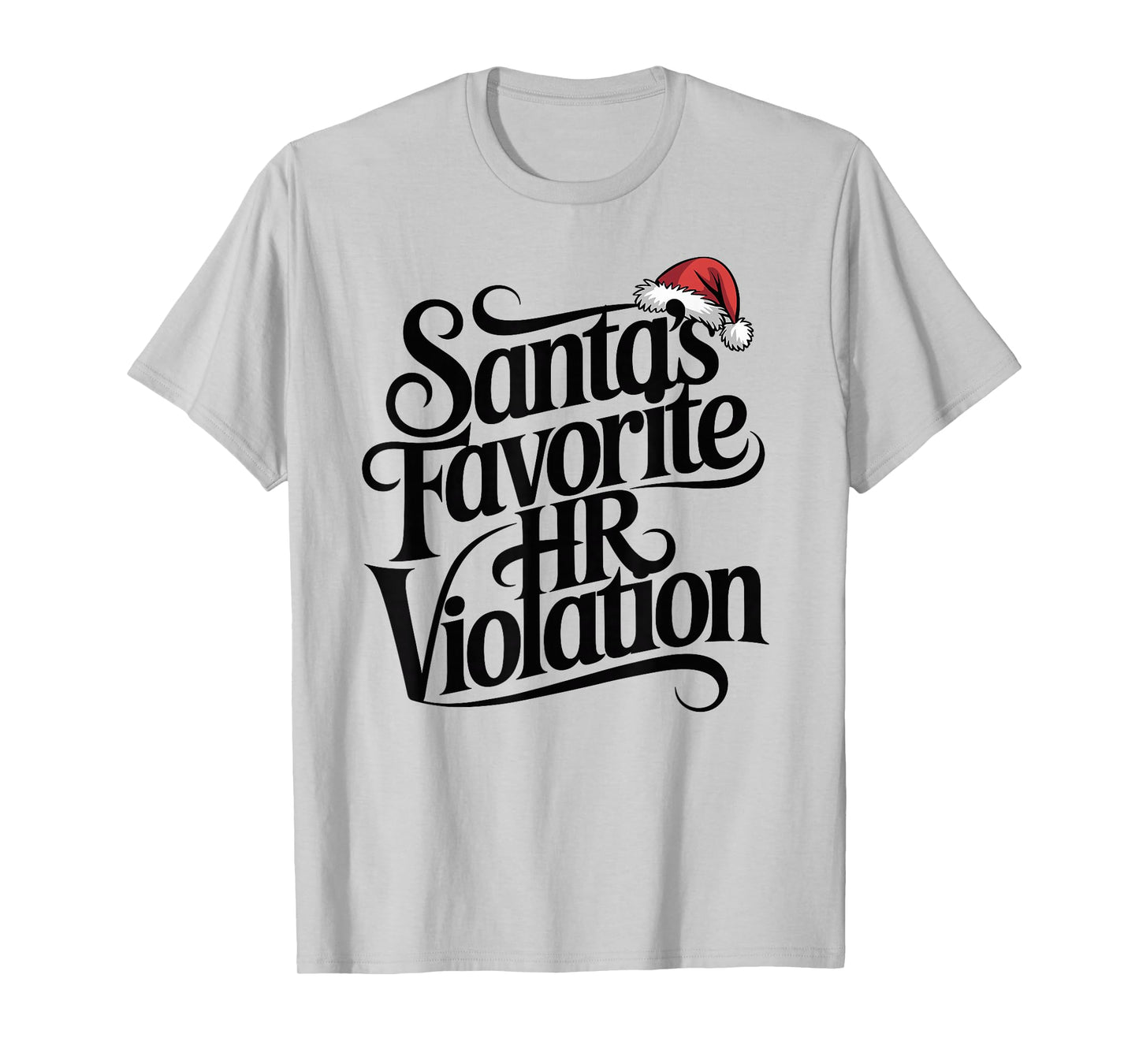 Vintage Sarcastic Retro HR Violation Christmas Office Ironic T-Shirt