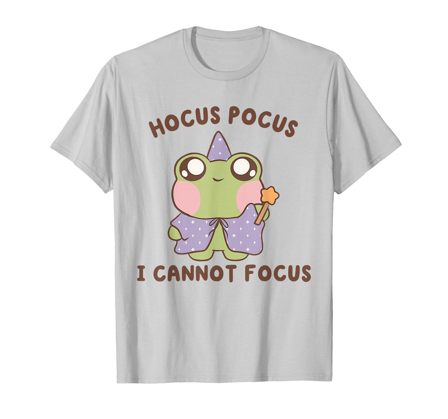 Hocus Pocus I Cannot Focus Funny ADHD Positive Frog T-Shirt