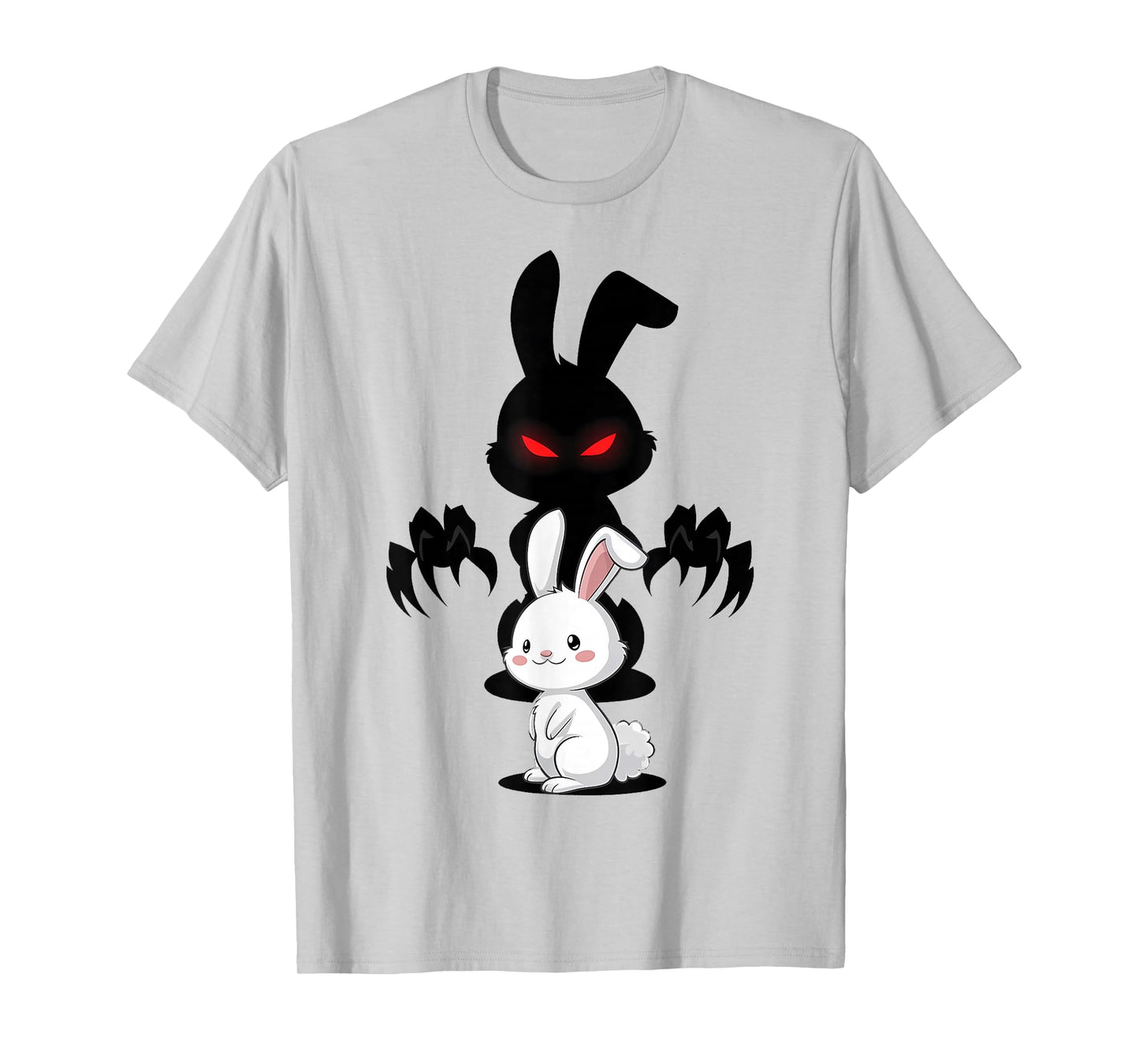 Devil Rabbit Cute Bunny Shadow Halloween T-Shirt