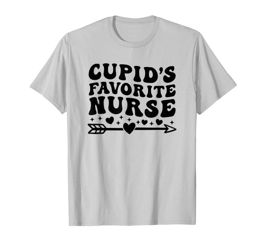 Cupid's Favorite Nurse Valentine's Day Trendy Cute Nursing T-Shirt