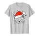 Meowy Catmas Cat Christmas Cute Kitten Cats Santa Hat T-Shirt