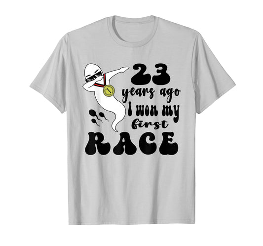 23 Years Ago I Won My First Race, 23rd Birthday Funny T-Shirt