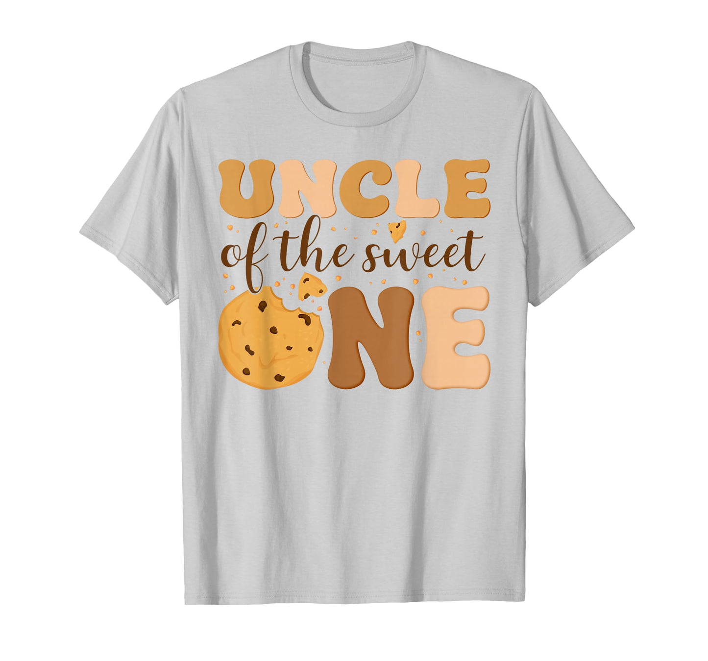 Uncle of The Sweet One Cookies and Milk Birthday Party T-Shirt