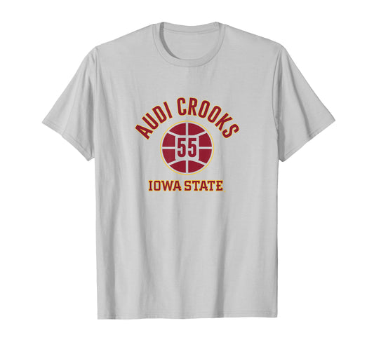 Audi Crooks - Name Number Ball - Iowa State Basketball T-Shirt