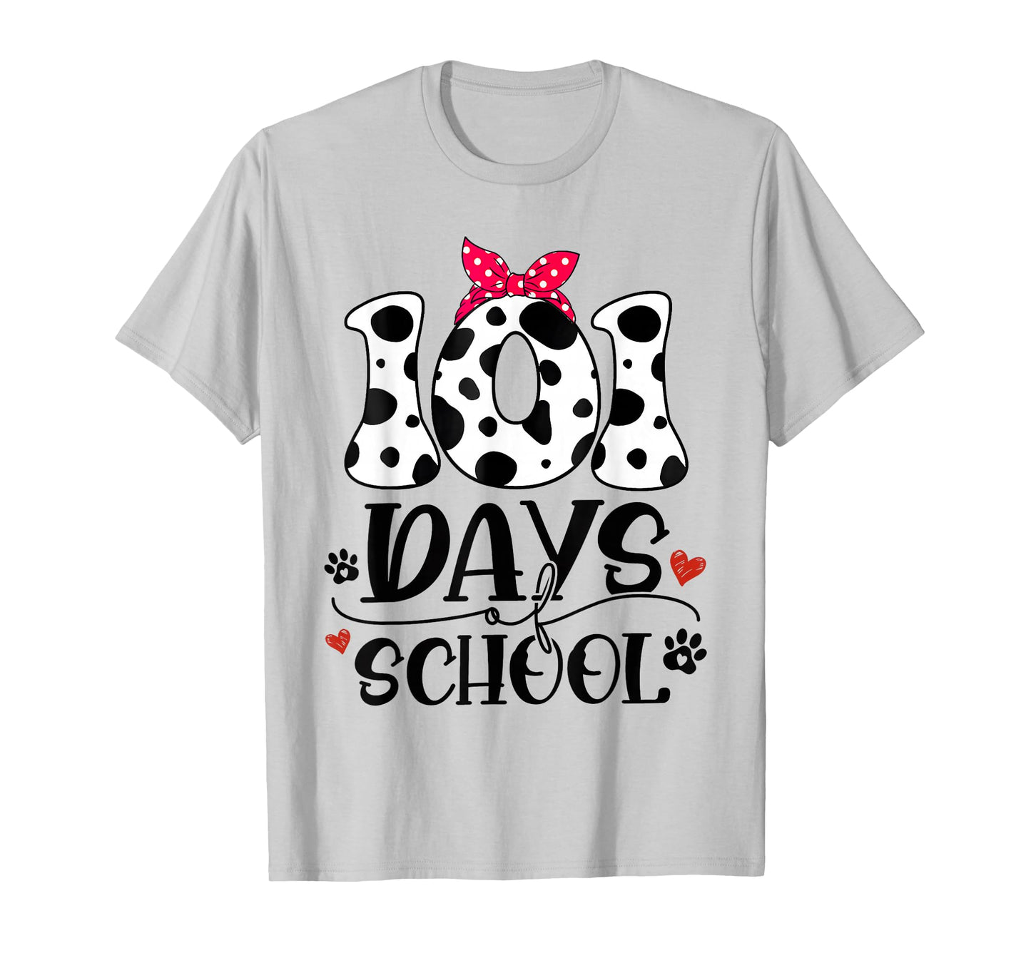 Cute Dog Happy 101 Days School 100 Days Student Teacher T-Shirt