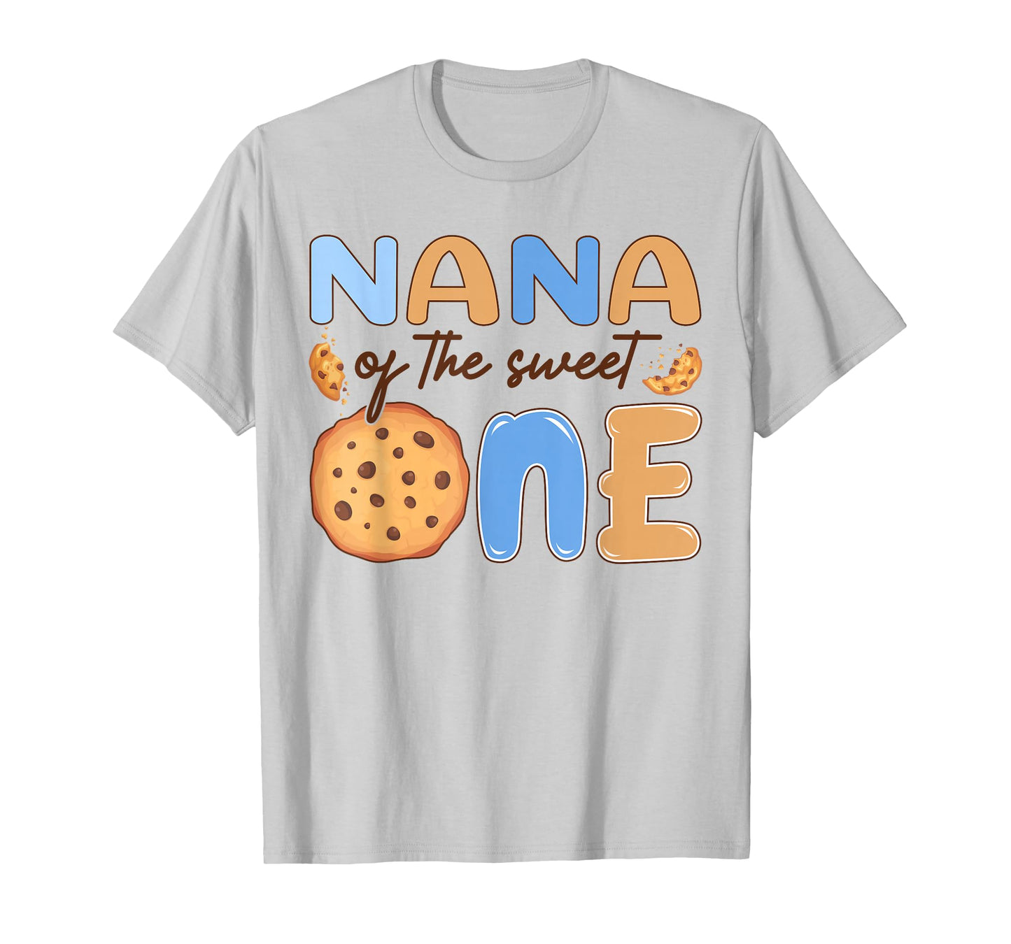 Nana of The Sweet One Cookies and Milk Birthday Party T-Shirt