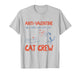 Anti Valentine Cat Crew Funny T-Shirt
