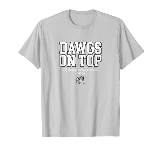 Georgia Bulldogs College Football Playoff Text Slogan 2025 T-Shirt
