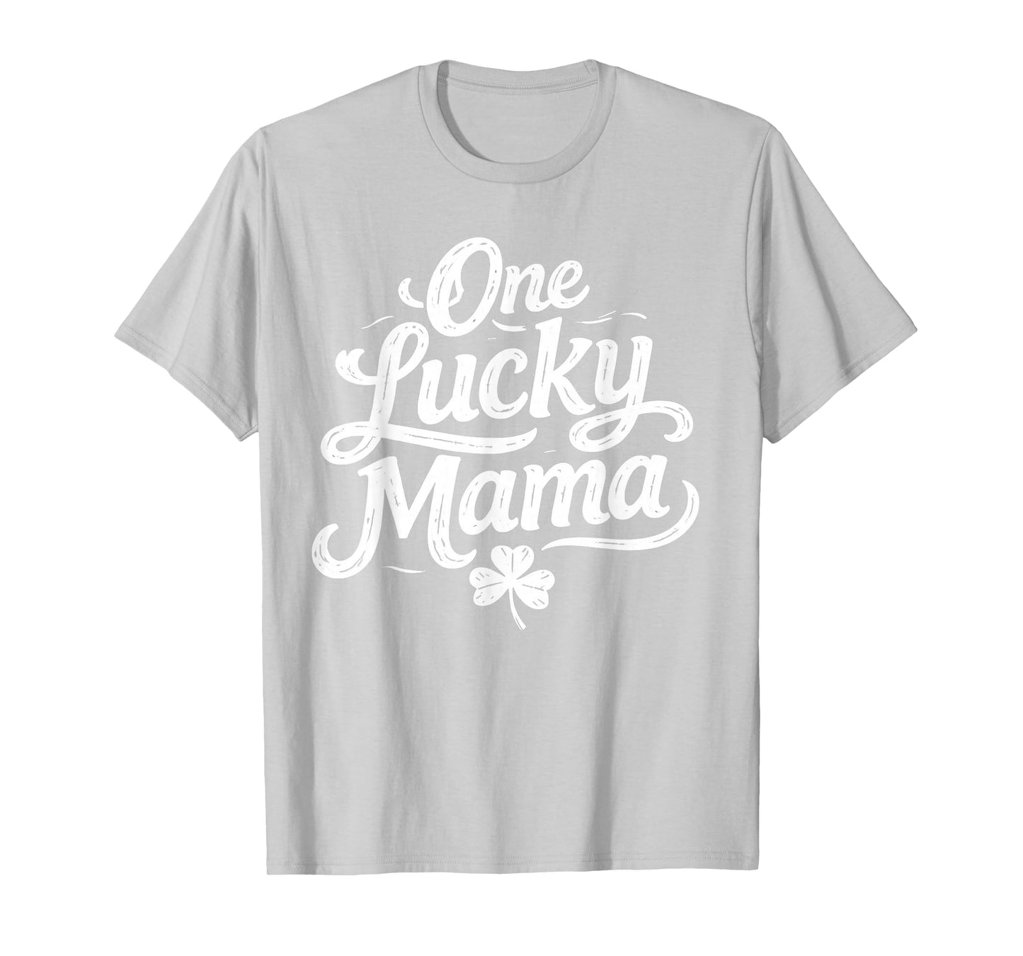 Retro St Patricks Day One Lucky Mama Shamrock T-Shirt