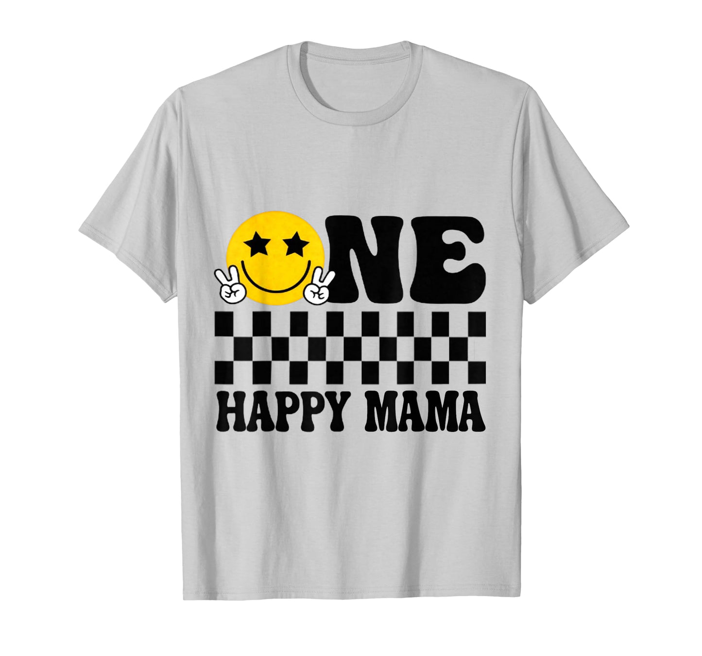 Mama One Happy Dude Birthday Theme Family Matching T-Shirt