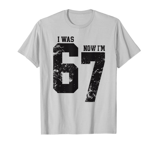 I was 6 Now I’m 7 Six Seven Funny 7th Birthday Girls Kids T-Shirt