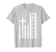 Red Freedom American Flag and Cross Faith Family Freedom T-Shirt