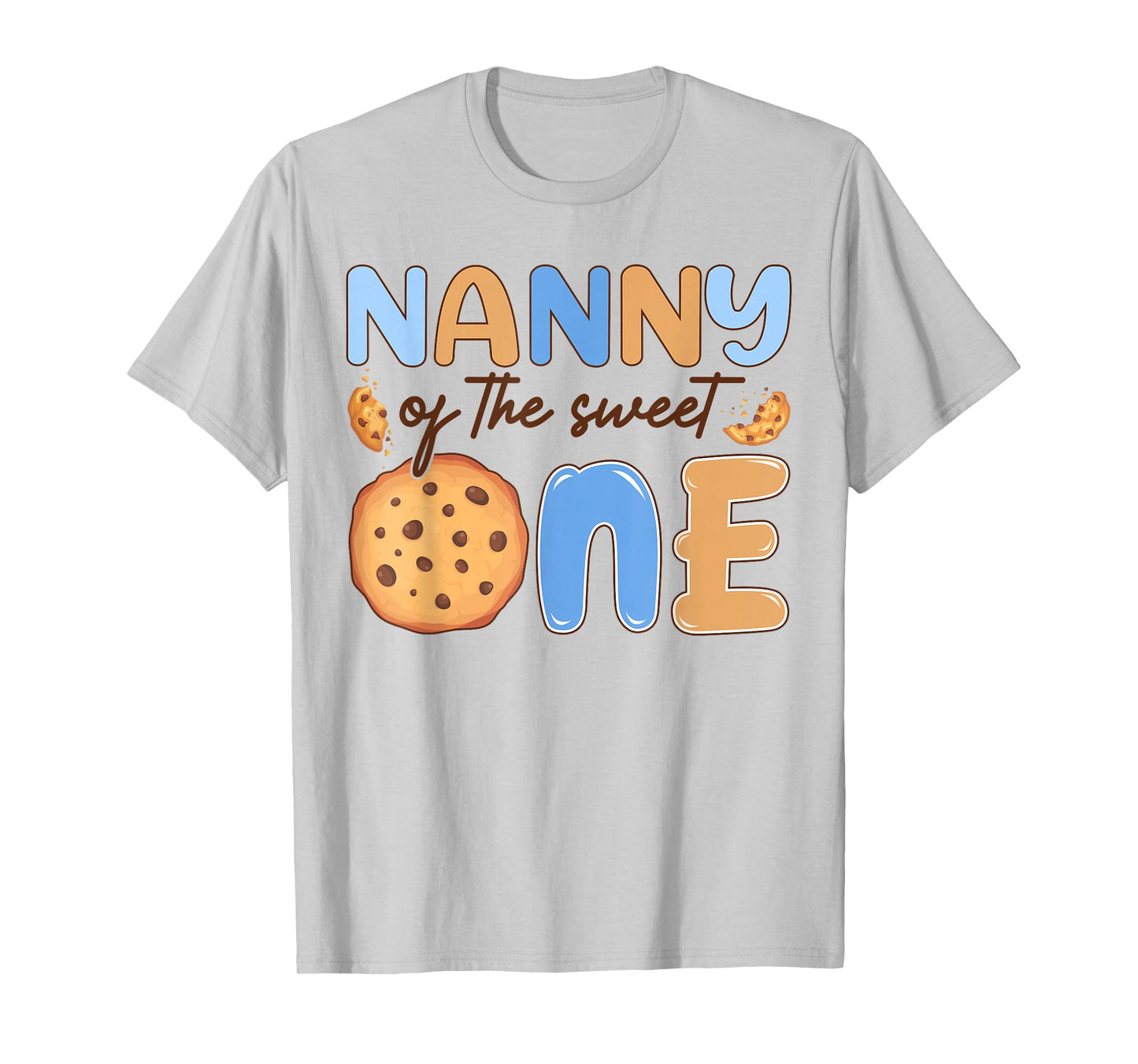Nanny of The Sweet One Cookies and Milk Birthday Party T-Shirt