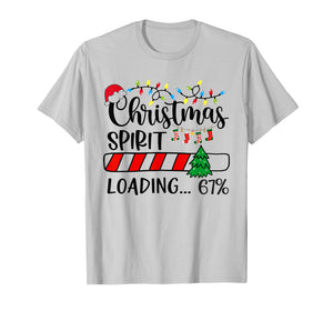 67 Meme Six Seven Christmas Spirit Loading 67 Funny T-Shirt