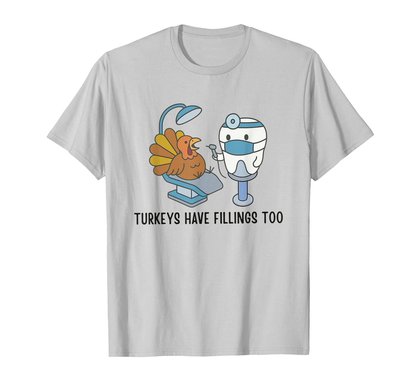 Women Dental Thanksgiving Turkey Fall Autumn Hygienist T-Shirt