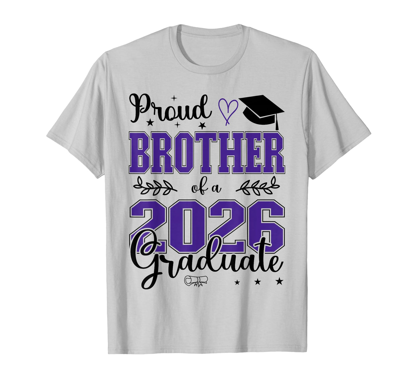 Proud Brother of a Class of 2026 Graduate for Graduation T-Shirt